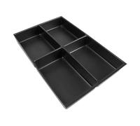 Bisley 227P1 Organisateur pour tiroir de bureau 4 compartiments Noir (Import Royaume Uni)