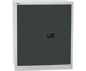 BISLEY Armoire à Portes battantes Universelle, 1 étagère galvanisée, 2 Oh
