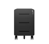 BISLEY EasyRoll Caisson à roulettes avec 3 tiroirs, coffre de bureau de couleur 633 noir, dimensions (H x l x P) : 500 x 400 x 500 mm (H x l x P). Utilisation sous le bureau, dossiers, documents