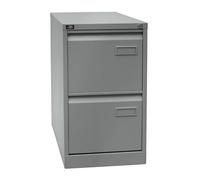 Bisley LIGHT 71.099999999999999999994 Armoire de Rangement Suspendue à 2 tiroirs HR 355 Argent 62,2 x 41,3 x 41,3 cm