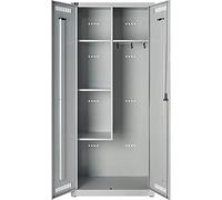 Bisley LIGHT Armoire à vêtements Light 400, Acier allié, 245 Gris Clair, 50 x 80 x 185 cm