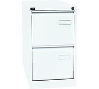 Bisley LIGHT Light Armoire de classement Suspendue, 1 Place, DIN A4, 2 tiroirs HR, Acier, 696 Blanc signalisation, 62,2 x 41,3 x 71,099999999999994 cm