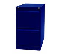 Bisley LIGHT Light Light Armoire de classement Suspendue, 1 Porte, DIN A4, 2 tiroirs HR, Acier, 639 Bleu Oxford, 62,2 x 41,3 x 71,0999999999994 cm