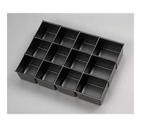 BISLEY Multitiroir tiroir 12 Compartiments pour tiroir A3 H 87 mm, métal, 800 Plastique, 42,5 x 31 x 8.300000000007 cm
