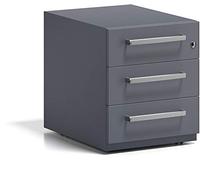 BISLEY Note Conteneur à roulettes avec poignée, 3 tiroirs universels