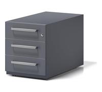 BISLEY Note Conteneur à roulettes avec poignée, 3 tiroirs universels