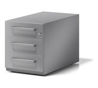 BISLEY Note Conteneur à roulettes avec poignée, 3 tiroirs universels