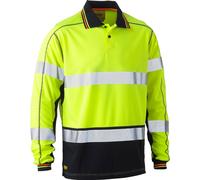 Bisley Vêtements haute visibilité Hi Vis Long Sleeve Polo L