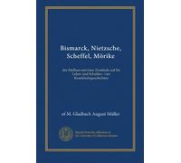 Bismarck, Nietzsche, Scheffel, Mörike : der Einfluss nervöser Zustände auf ihr Leben und Schaffen : vier Krankheitsgeschichten (édition allemande)