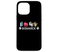 Bismarck Prénom personnalisé pour Les Amoureux des Animaux de Compagnie Coque pour iPhone 13 Pro Max