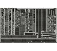 Bismarck Railings And Turrets Für Revell Bausatz- 1:350e - Eduard Accessories