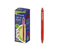 Bismark B-110 Fix Stylo à bille Rouge 0,7 mm (12 pièces)
