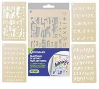 Bismark Gabarit pour Lettering-12 alphabets en différents typographies
