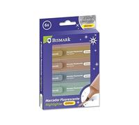 Bismark Surligneurs pailletés 6 couleurs