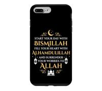 Bismillah Alhamdulillah Allah Prière Islamique pour Les musulmans Coque pour iPhone 7 Plus/8 Plus
