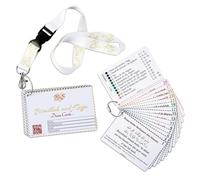 Bismillah and Hajj Duaa Cards & Guide pour Hajj et Umra avec porte-clés blanc