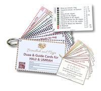 Bismillah and Hajj Duaa Cards & Guide pour Hajj et Umrah, avec porte-clés