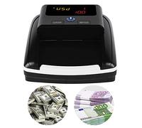 Bisofice Detecteur Faux Billet, Compteuse de Billets portable, Détection Automatique de l'argent USD Euro par UV/MG/IR/image/papier/qualité/taille/épaisseur Convient aux magasins de petites entreprise