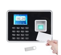 Bisofice Pointeuse Horaire Personnel, Biométrique Badgeuse Pointeuse, Pointeuse pour Les Employés des Petites Entreprises jusquà 1000 utilisateurs, 100% sans Abonnement