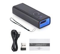 Bisofice Scanner de codes-barres 1D, sans fil/BT/USB, mini-lecteur, compatible avec Windows/Linux/Mac, pour la logistique des stocks et les livres de bibliothèque