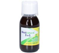 Bisolnatural 3 in 1 | Solution naturelle contre la toux grasse, sèche et le mal de gorge Sirop 100 ml