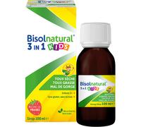 Bisolnatural Kids Sirop Toux Sèche/Toux Grasse/Mal De Gorge Enfants 2+ Goût Fraise 100ml