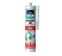 Bison 1820038 Huile et Liquide 141350 Mastic Silicone Verre, 310 ML