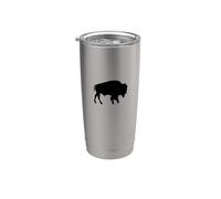 Bison américain Cool Wild Buffalo Gobelet isotherme en acier inoxydable double paroi