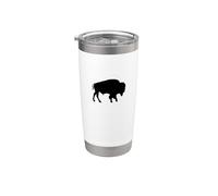 Bison américain Cool Wild Buffalo Gobelet isotherme en acier inoxydable double paroi