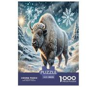 Bison américain1000 Pieces Jigsaw Puzzles for Adults Family Game Fun and Challenging for Home Decoration Great Gift Idea38x26cm/1000pcs