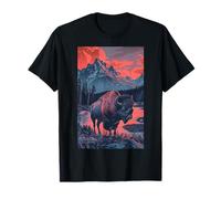 Bison, Buffle et Animal Sauvage de Montagne T-Shirt