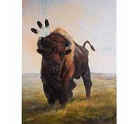 bison canevas kit complet point de croixe kit complet Kit de broderie Adulte Debutant loisirs créatifs