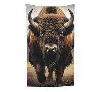 Bison d'Amérique du Nord,Jeté de canapé, Couverture Chaude en Peluche pour la literie et Les Voyages, 76 x 127 cm