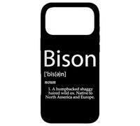 Bison Definition Bovid Animal de la Ferme Bison Burger Cornes de Viande Coque pour iPhone 17 Pro Max