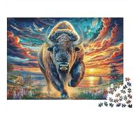 Bison d'europe Puzzle 1000 Piece pour Adultes Et Adolescents Âgés De 14 Ans Et Plus, Jeu De Défi Intellectuel Puzzles 52x38cm/1000pcs