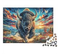 Bison d'europe Puzzle 1000 Piece pour Adultes, Puzzle Difficile Jeu D'adresse pour Toute La Famille 38x26cm/1000pcs