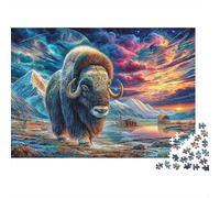 Bison d'europe Puzzle 1000 Piece pour Adultes, Puzzle Difficile Jeu D'adresse pour Toute La Famille 38x26cm/1000pcs
