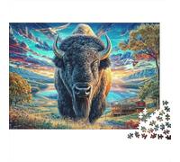Bison d'europe Puzzle 1000 Piece pour Adultes, Puzzle Difficile Jeu D'adresse pour Toute La Famille 38x26cm/1000pcs