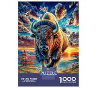 Bison d'europe Puzzle 1000 Pièces pour Adolescents Et Enfants, Jeu De Défi Intellectuel Puzzles52x38cm/1000pcs