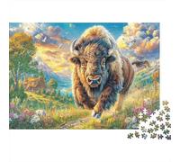 Bison d'europe Puzzle 1000 Pièces pour Adultes Et Adolescents De 14 Ans Et Plus, Jeu De Défi Intellectuel 52x38cm/1000pcs