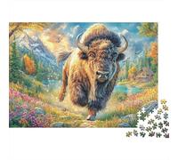 Bison d'europe Puzzle 1000 Pièces pour Adults Et Enfants, Jeu De Défi Intellectuel Puzzles38x26cm/1000pcs