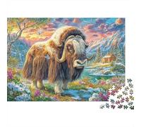 Bison d'europe Puzzle 1000 Pièces pour Adults Et Enfants, Jeu De Défi Intellectuel Puzzles52x38cm/1000pcs