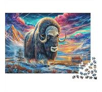 Bison d'europe Puzzle 1000 Pièces, Puzzles Difficiles, Adaptés Aux Adultes Et Aux Enfants, Jeu De Défi Intellectuel 38x26cm/1000pcs