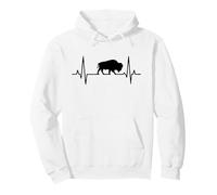 Bison Heartbeat Buffalo Sweat à Capuche