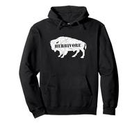 Bison Herbivore Vegan Vegetarian Eat Veg Inspired Design Sweat à Capuche
