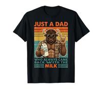 Bison Papa est Juste Un Papa Qui revenait Toujours avec du Lait T-Shirt