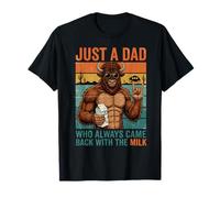 Bison Papa est Juste Un Papa Qui revenait Toujours avec du Lait T-Shirt