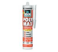 Bison Poly Max Crystal Express Pâte Bouteille compressible Multicolore Transparent Permanent 5 °C