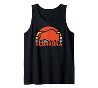 Bison rétro du Nebraska Débardeur