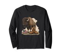 Bison Symbolique avec Look Champ de Bataille pour Les Amateurs Militaires Manche Longue